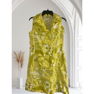 ✨Alex Colman Sleeveless Collared Yellow Mini Dress✨